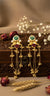 Aarzu Kashmiri Earrings (Green and Wine)