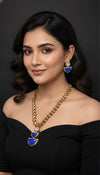 Diora AD Necklace (Blue)