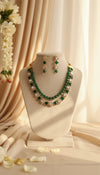 Vamika Layered Kundan Necklace (Green)