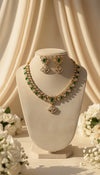 Ishani Kundan Necklace (Green)
