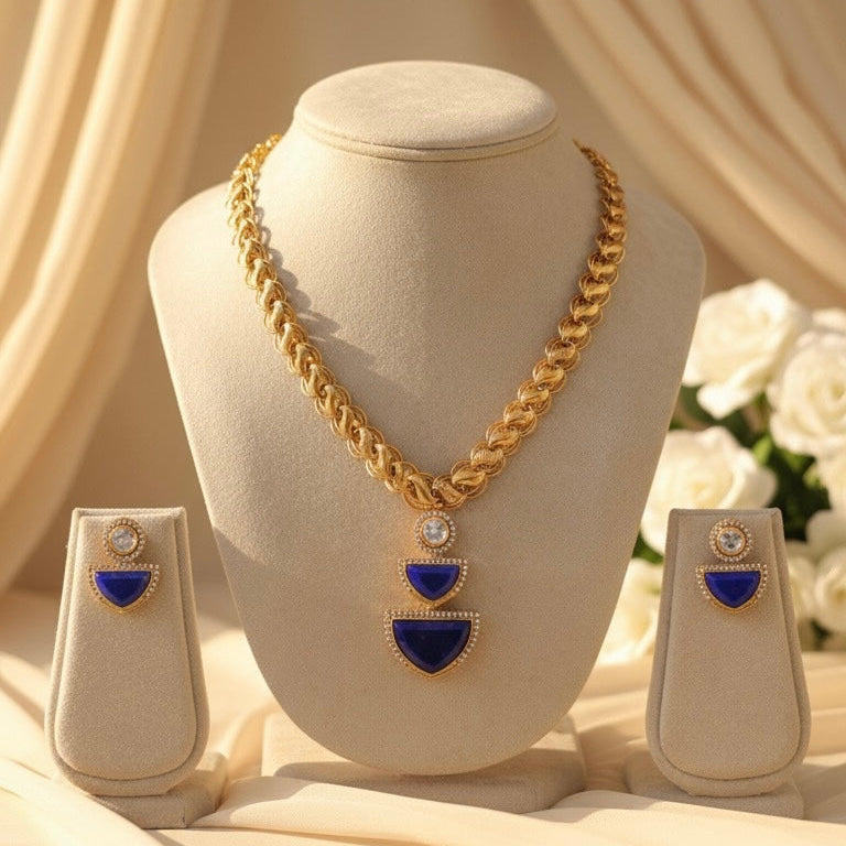 Diora AD Necklace (Blue)