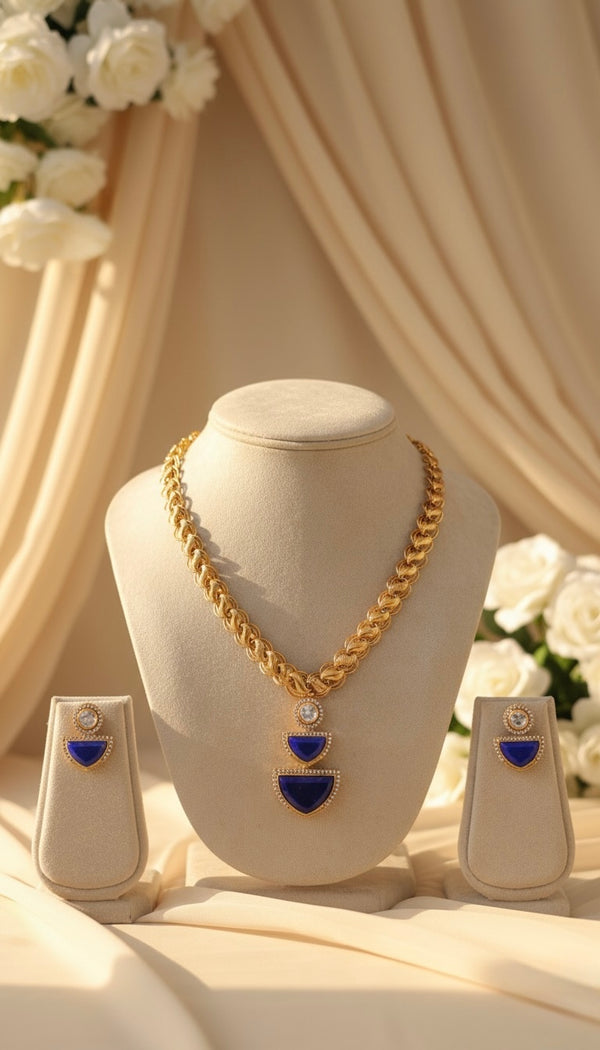 Diora AD Necklace (Blue)