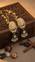 Noor Chain Earrings (Green)