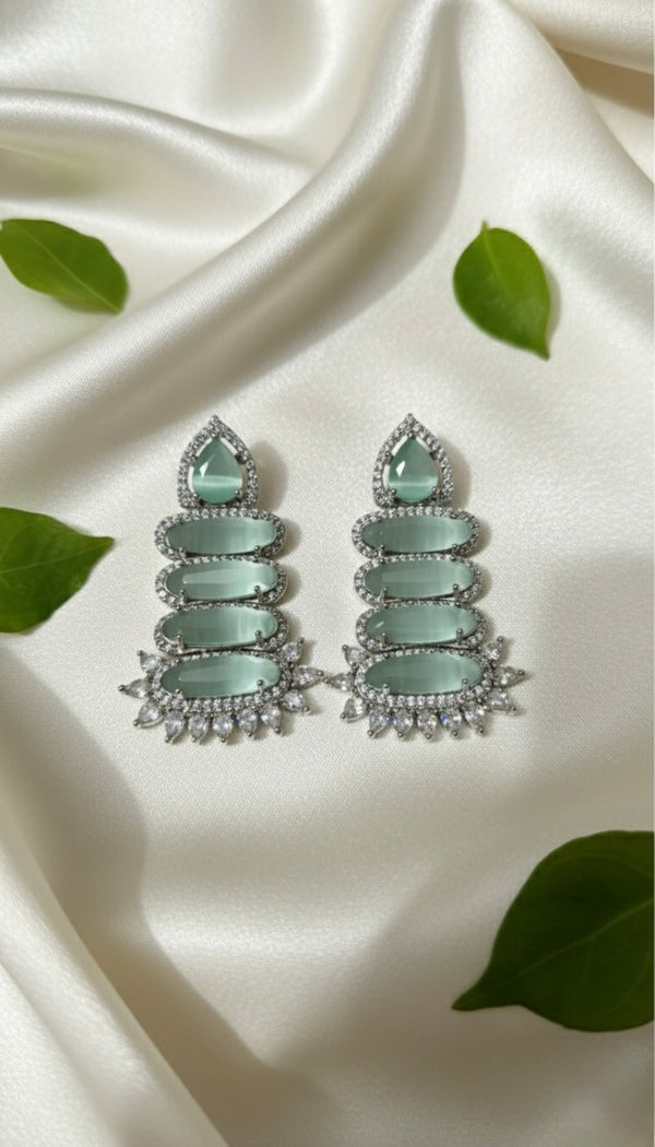 Spark AD Earrings (Mint Green)