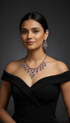 Imperial Bloom Ad Necklace (Rani Pink)