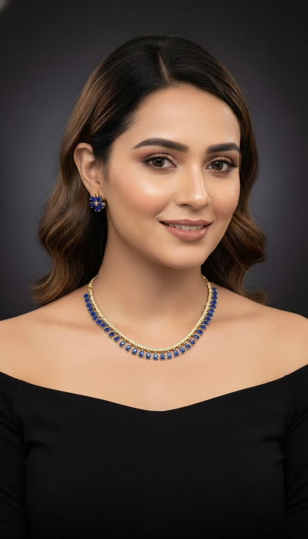 Myra AD Necklace (Blue)