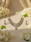 Charm Layered AD Necklace (Purple)