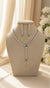 Elara Drop AD Necklace (Mint Green)