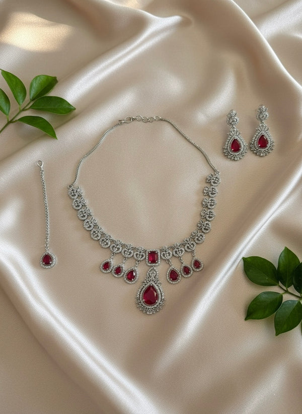 Diva AD Necklace (Red)