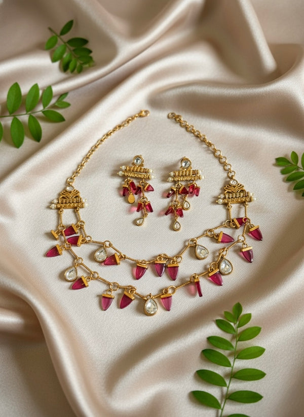 Ruby AD Necklace(Pink)