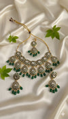 Zarnoor Kundan Bridal Necklace (Green)