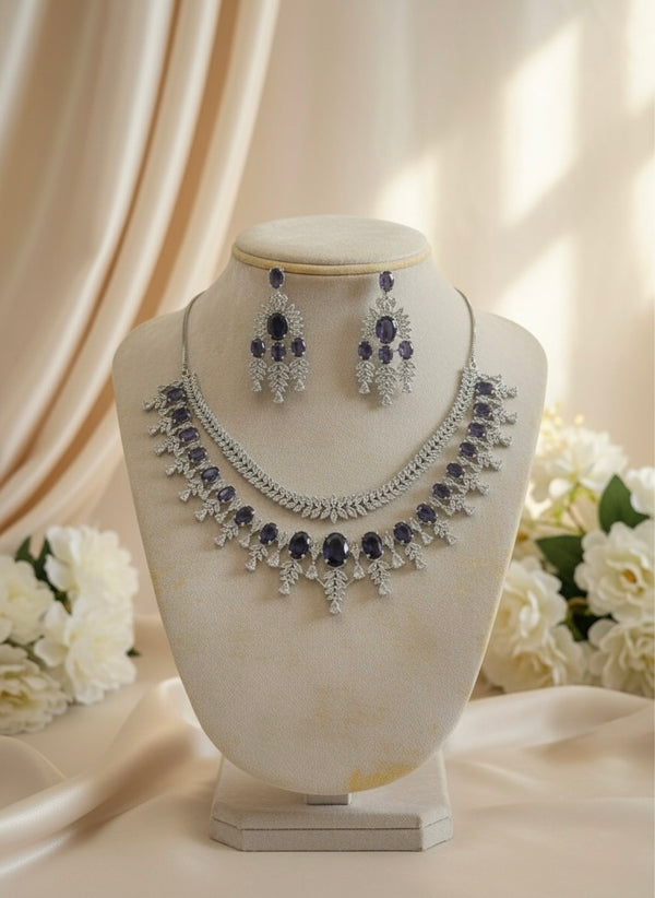 Lustre AD Necklace (Purple)