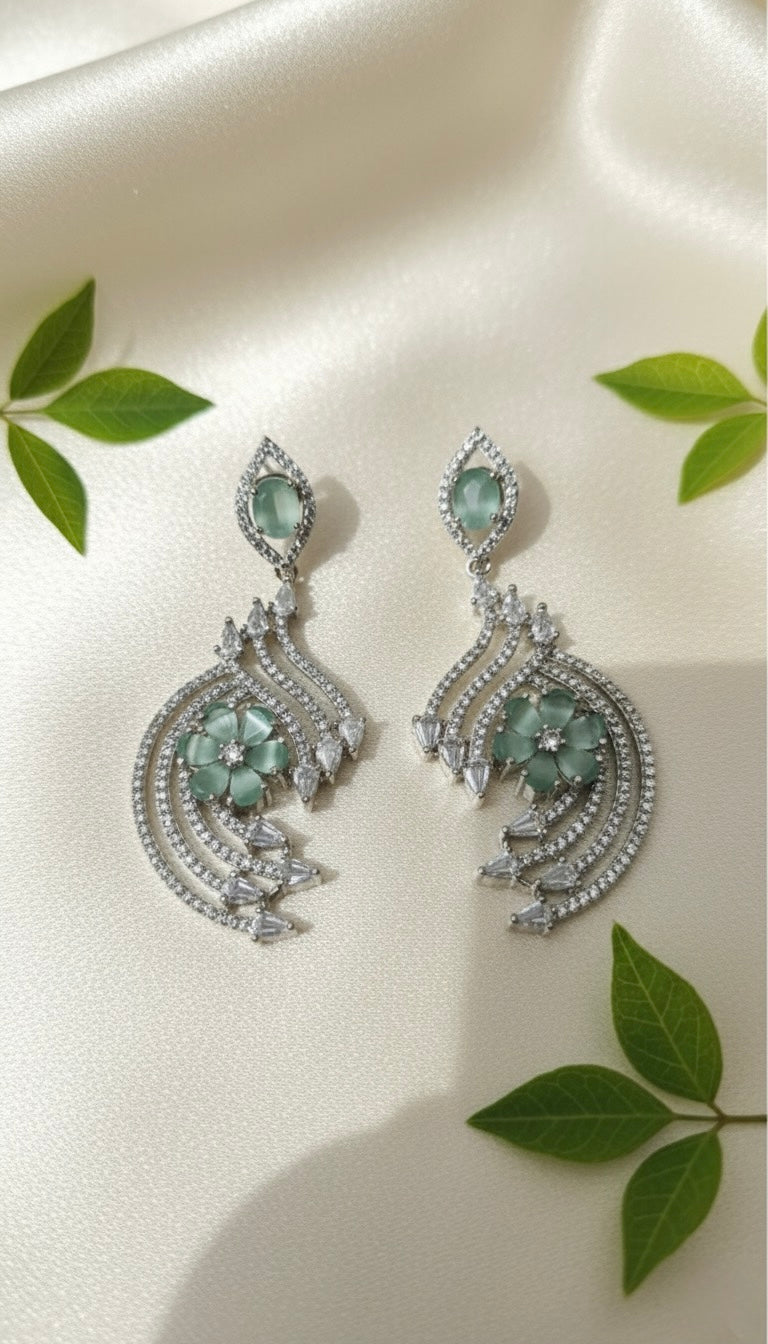 Blush AD earrings (Mint Green)