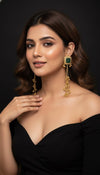 Saanvi Kashmiri Earrings(Green)