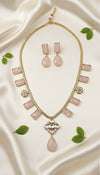 Adira Kundan Necklace (Peach)