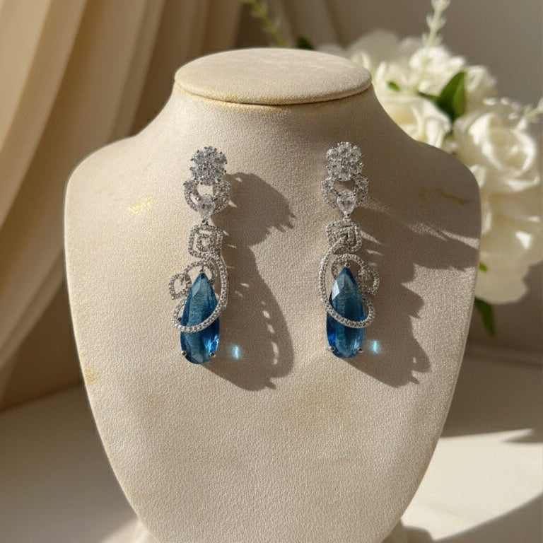 Shine AD Earrings (Blue)