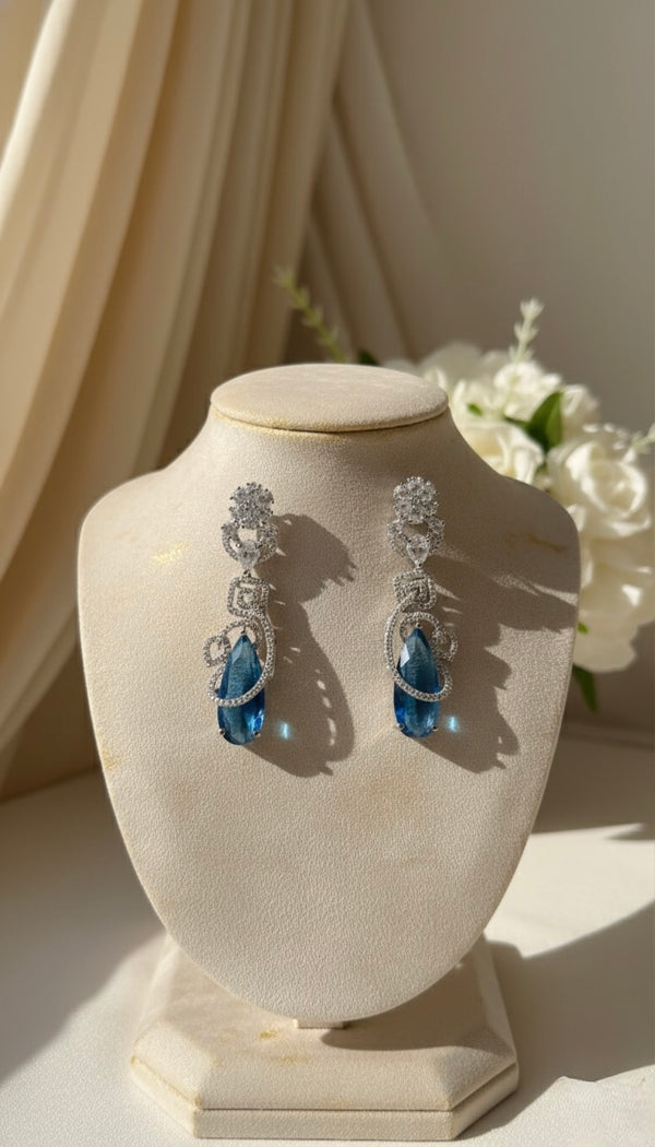 Shine AD Earrings (Blue)
