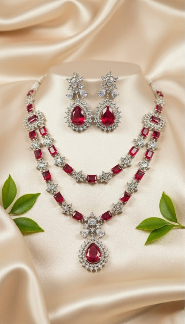 Regal Tier AD Necklace (Red)