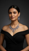 Imperial Bloom Ad Necklace (Blue)