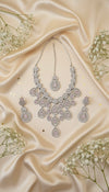 Royal Bloosom AD Necklace (Pink)
