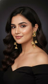 Gulnaz Jhumki Kashmiri Earrings (Green)