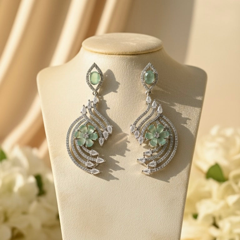Blush AD earrings (Mint Green)