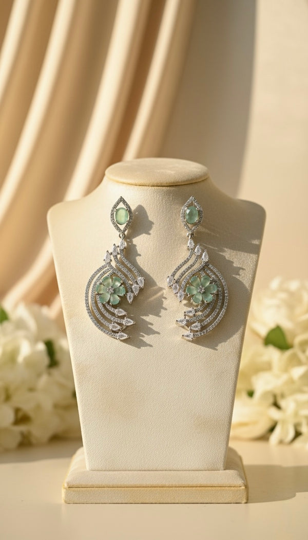 Blush AD earrings (Mint Green)