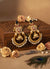 Rani Kashmiri Earrings (Black and Pink)