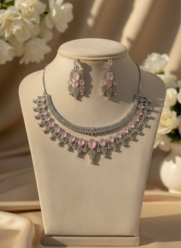 Lustre AD Necklace (Pink)