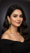 Noorani Kashmiri Earrings (Wine)