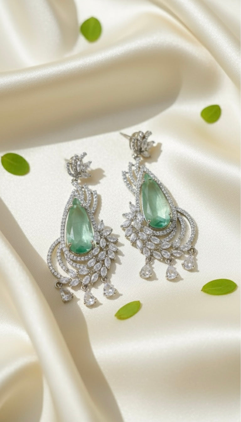 Lyra AD Earrings (Mint Green)
