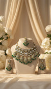 Nayab Kundan Bridal Necklace (Green)