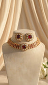 Aarzoo Kundan Necklace (Wine)