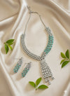 Sia AD Necklace (Mint Green)