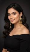 Moorni Kashmiri Earrings (Pink and Mint Green)