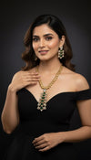 Noorvi AD Necklace (Green)