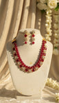 Vamika Layered Kundan Necklace (Wine)