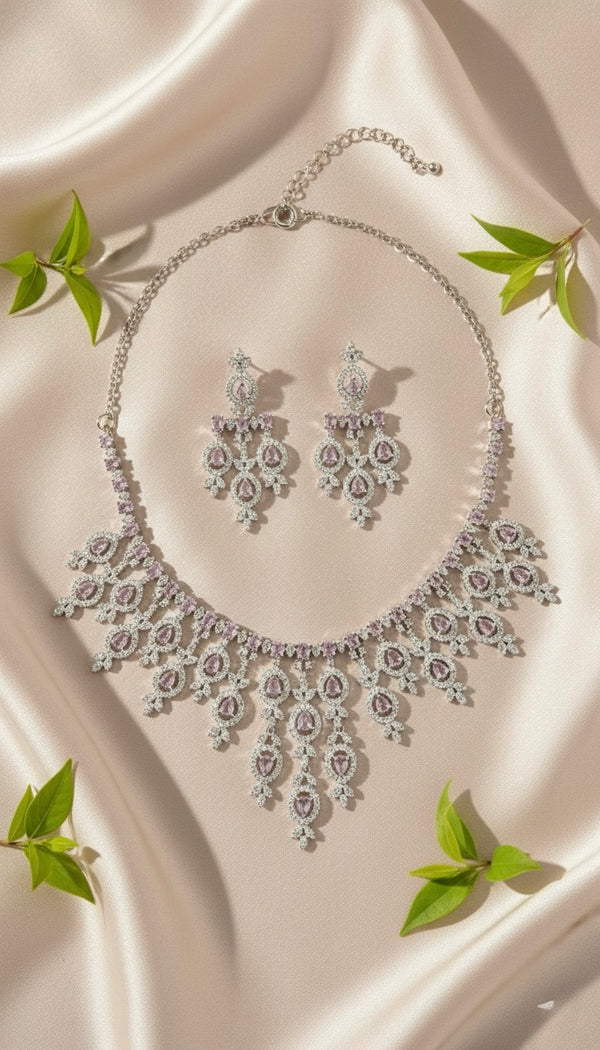 Imperial Bloom Ad Necklace (Pink)