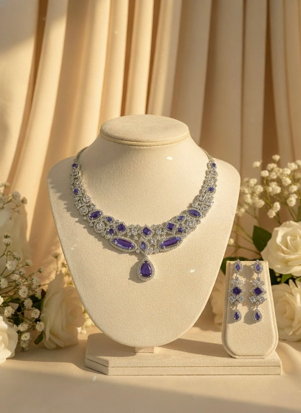 Mira AD Necklace (Purple)