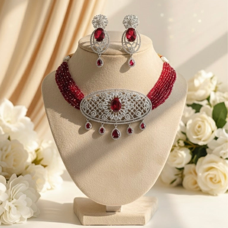 Amira AD Chokar Set (Wine)