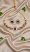 Aarzoo Kundan Necklace (Wine)