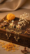 Moorni Kashmiri Earrings (Peach)