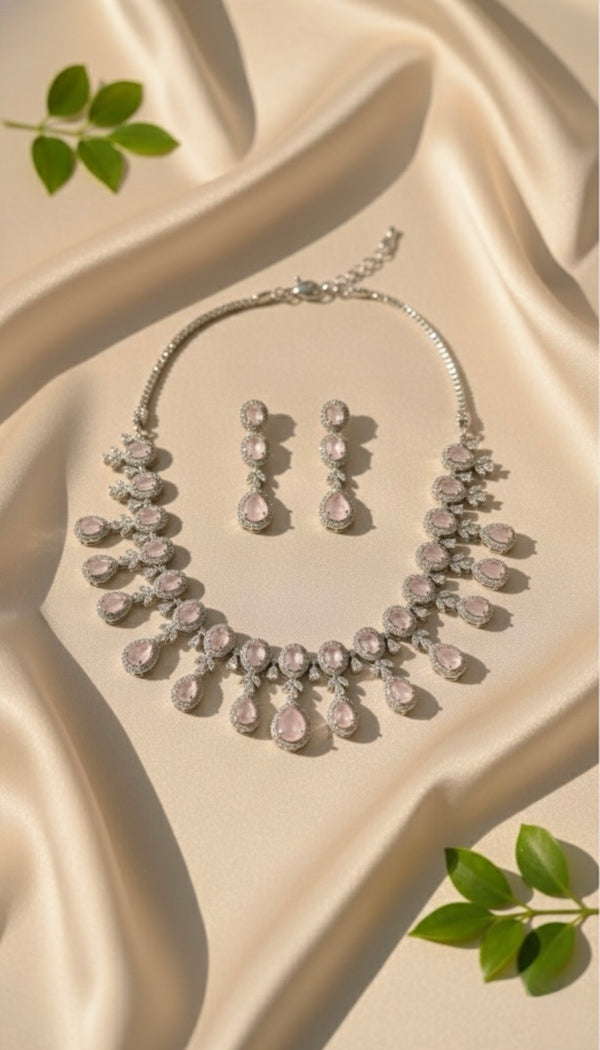Shimmer AD Necklace (Pink)