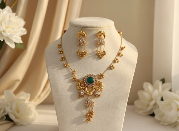 Sufi Kashmiri Necklace (Green)