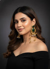 Maharani Kashmiri Earrings (Green)