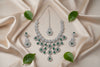 Royal Bloosom AD Necklace (Green)