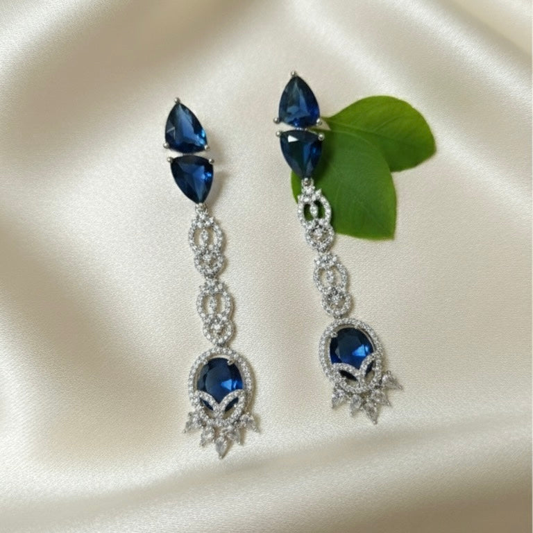 Celeste AD Earrings (Blue)