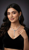 Elara Drop AD Necklace (Green)