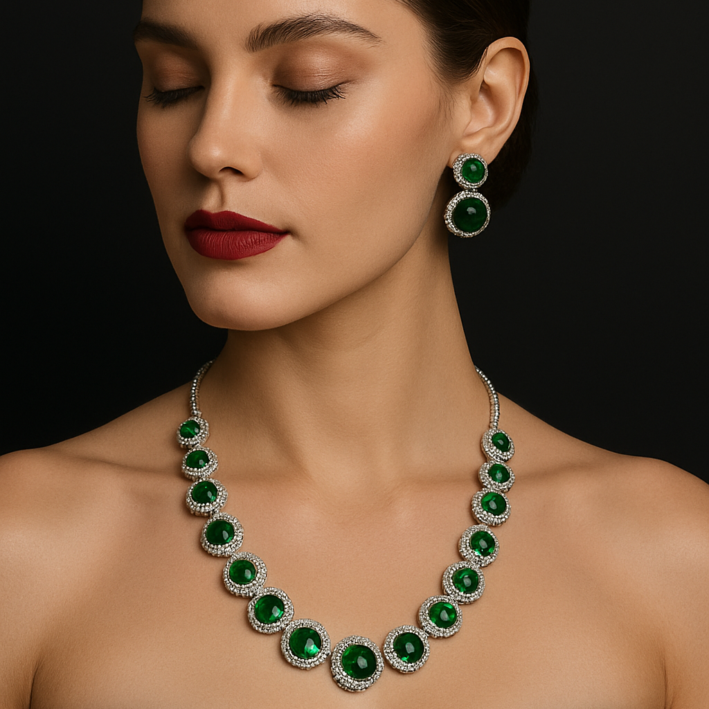 Royale Glow AD Necklace (Green)