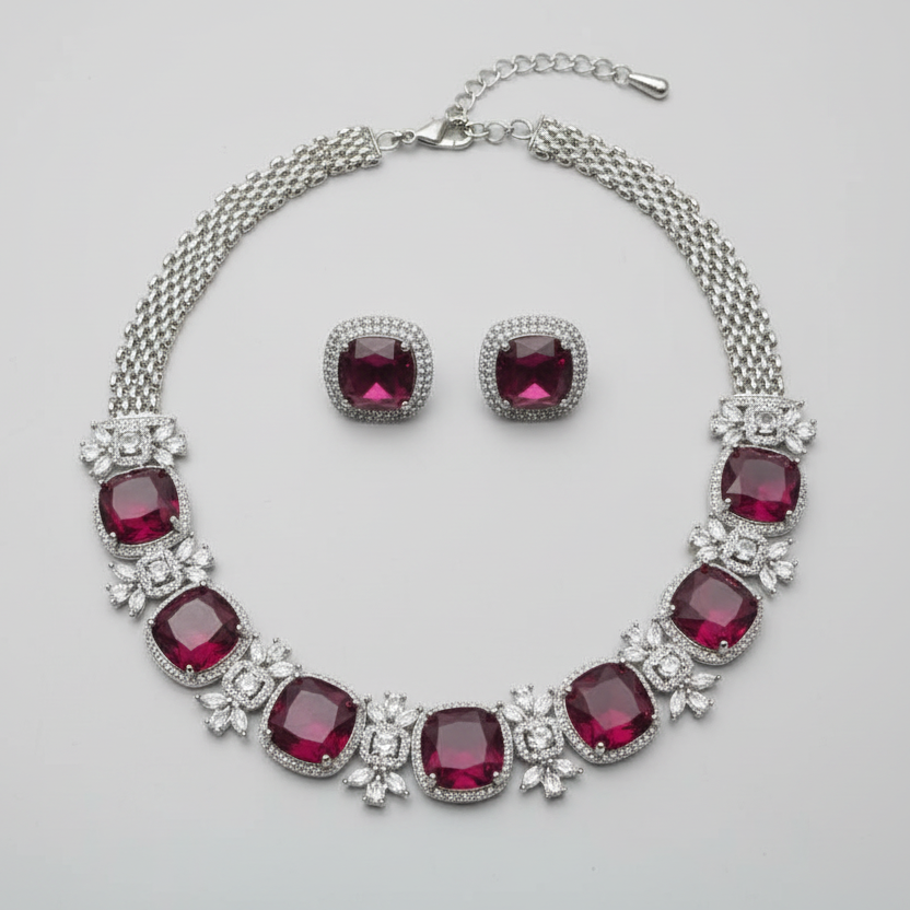 Veya AD Necklace (Wine)